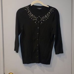 Button up pearl sweater